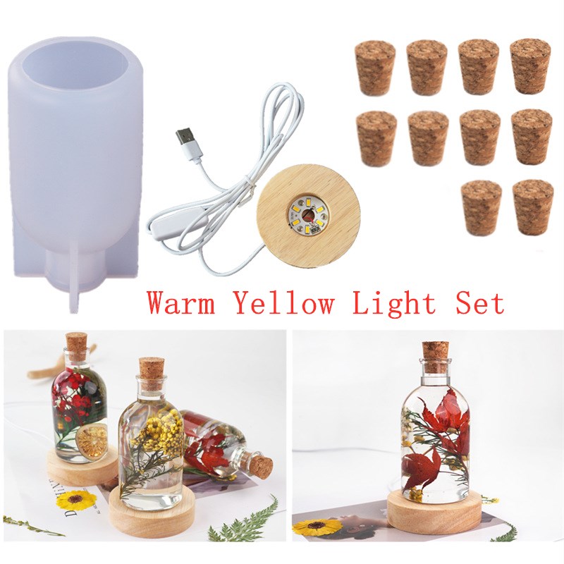 Silicone Epoxy Resin Molds Set - DIY Crystal Epoxy Resin Mold Led