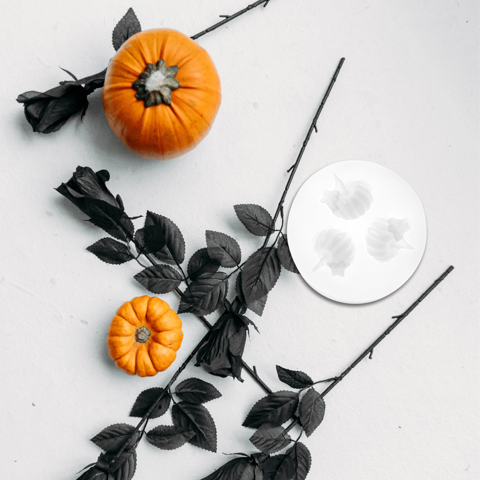 Silicone Epoxy Resin Molds Set - 3Pcs Lovely Halloween Pumpkin Silicone Mold