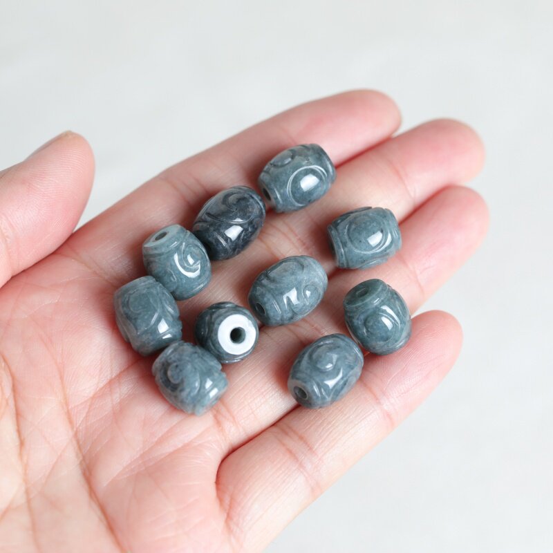 5PC Natural Blue Water Jade Ri - Beading review and price