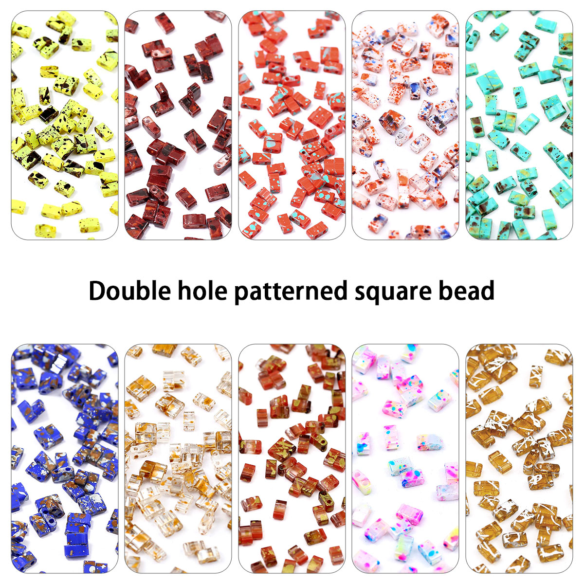 5×2mm Picasso Color Double Hol - Glass Seed Beads 2Mm Jewelry Making review and price