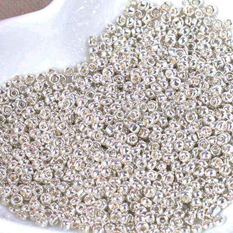 Gold and Silver Color 2mm 3mm  - Glass Seed Beads 2Mm Jewelry Making review and price