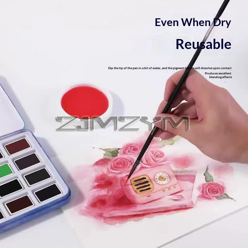 Watercolours Solid Watercolor  - Watercolor Paint Set Solid Pigment review and price