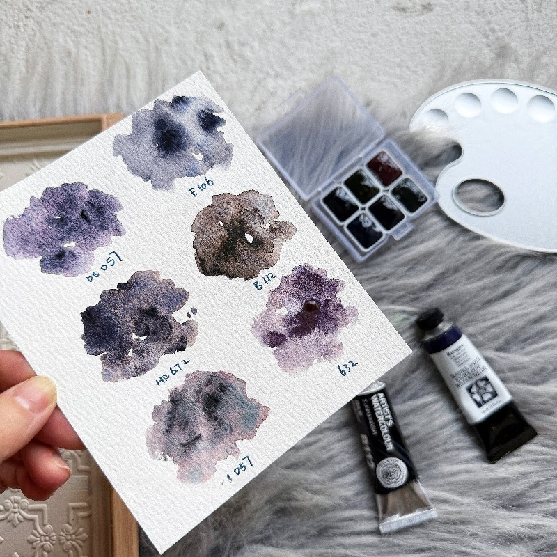 6 Colors 1ml White Night Colle - Watercolor Paint Set Solid Pigment review and price
